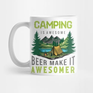 camping is awesome Mug